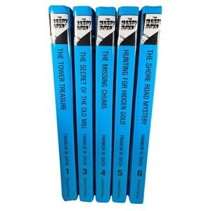 Hardy Boys Mystery Stories Books 1 3 4 5 6 Grosset & Dunlap Hardcover Set 5pk